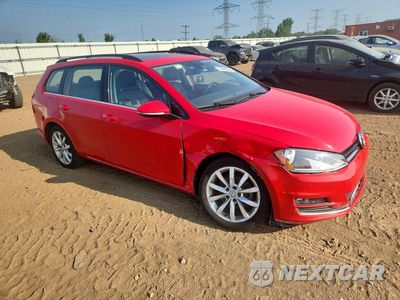 Czwarte zdjęcie samochodu z boku: 2017 VOLKSWAGEN GOLF SPORTWAGEN S VIN:3VWC17AU8HM506850 - miniatura