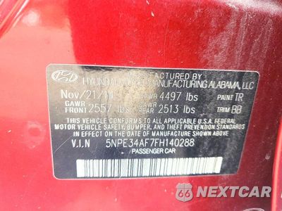 Zdjęcie 12 z 12 samochodu: 2015 HYUNDAI SONATA LIMITED VIN:5NPE34AF7FH140288 - miniatura
