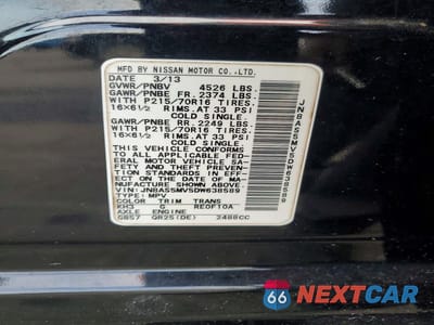 Zdjęcie 13 z 13 samochodu: 2013 NISSAN ROGUE VIN:JN8AS5MV5DW638589 - miniatura