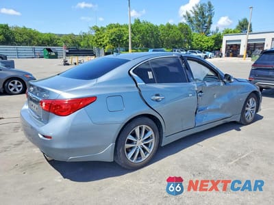 Trzecie zdjęcie samochodu z tyłu: 2017 INFINITI Q50 3.0T PREMIUM VIN:JN1EV7AR8HM832593 - miniatura