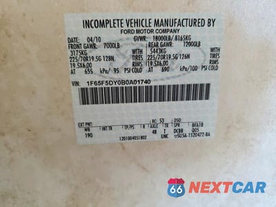 Zdjęcie 10 z 10 samochodu: 2011 FORD F53 VIN:1F65F5DY0B0A01740 - miniatura