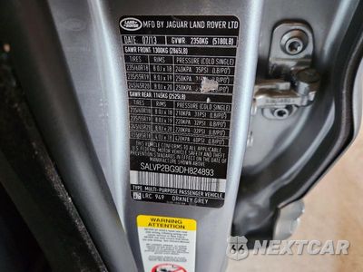 Zdjęcie 13 z 13 samochodu: 2013 LAND ROVER RANGE ROVER EVOQUE PURE PLUS VIN:SALVP2BG9DH824893 - miniatura