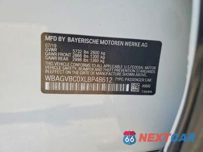 Zdjęcie 12 z 12 samochodu: 2020 BMW M850XI VIN:WBAGV8C0XLBP48612 - miniatura
