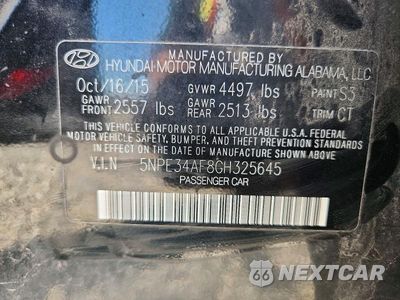 Zdjęcie 12 z 12 samochodu: 2016 HYUNDAI SONATA SPORT VIN:5NPE34AF8GH325645 - miniatura