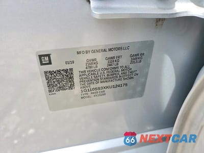 Zdjęcie 12 z 12 samochodu: 2019 CHEVROLET IMPALA PREMIER VIN:1G1105S3XKU124175 - miniatura