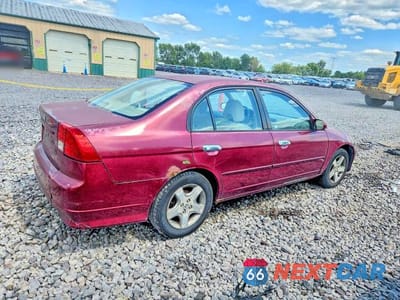 Trzecie zdjęcie samochodu z tyłu: 2004 HONDA CIVIC EX VIN:2HGES26784H508980 - miniatura