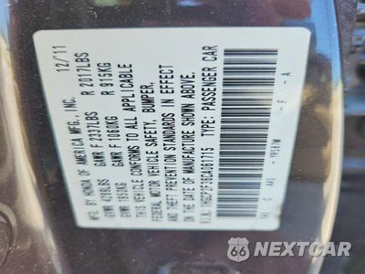 Zdjęcie 12 z 12 samochodu: 2012 HONDA ACCORD LX VIN:1HGCP2F36CA061715 - miniatura