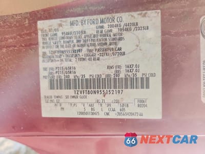 Zdjęcie 12 z 12 samochodu: 2005 FORD MUSTANG VIN:1ZVFT80N955152197 - miniatura