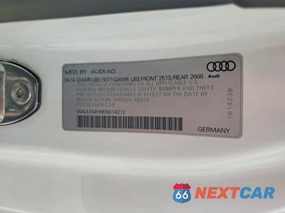 Zdjęcie 12 z 12 samochodu: 2014 AUDI A5 PREMIUM PLUS VIN:WAULFAFH9EN014212 - miniatura