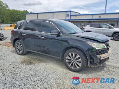 Czwarte zdjęcie samochodu z boku: 2015 ACURA MDX TECHNOLOGY VIN:5FRYD3H42FB003670 - miniatura