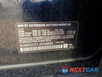 Zdjęcie 14 z 14 samochodu: 2018 BMW X5 SDRIVE35I VIN:5UXKR2C51J0X09859 - miniatura