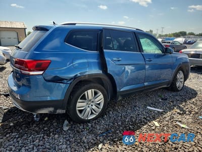 Trzecie zdjęcie samochodu z tyłu: 2019 VOLKSWAGEN ATLAS SE VIN:1V2UR2CA9KC598872 - miniatura