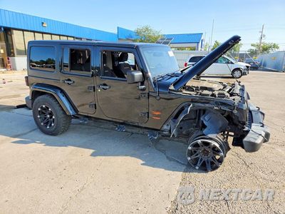 Czwarte zdjęcie samochodu z boku: 2014 JEEP WRANGLER UNLIMITED SAHARA VIN:1C4BJWEG3EL287015 - miniatura
