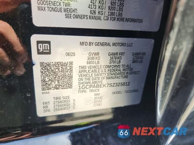 Zdjęcie 12 z 12 samochodu: 2025 CHEVROLET SILVERADO C1500 CUSTOM VIN:1GCPABEK7SZ325812 - miniatura