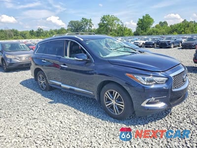 Czwarte zdjęcie samochodu z boku: 2020 INFINITI QX60 LUXE VIN:5N1DL0MM2LC512055 - miniatura