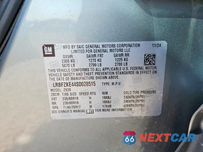 Zdjęcie 13 z 13 samochodu: 2025 BUICK ENVISION PREFERRED VIN:LRBFZKE44SD028515 - miniatura