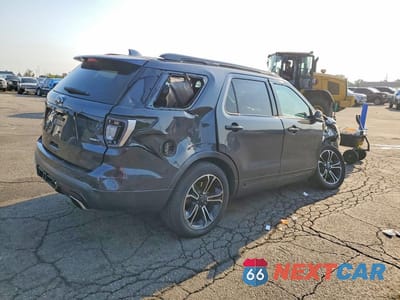Trzecie zdjęcie samochodu z tyłu: 2017 FORD EXPLORER SPORT VIN:1FM5K8GT1HGE37681 - miniatura