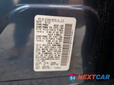 Zdjęcie 14 z 14 samochodu: 2012 NISSAN ROGUE S VIN:JN8AS5MV9CW416622 - miniatura