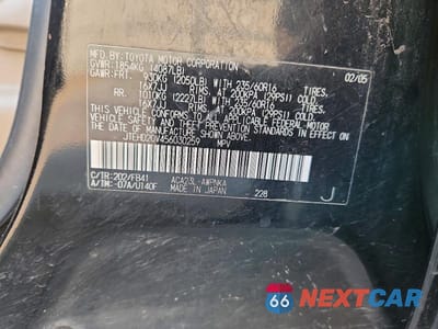 Zdjęcie 13 z 13 samochodu: 2005 TOYOTA RAV4 BASE VIN:JTEHD20V456030259 - miniatura