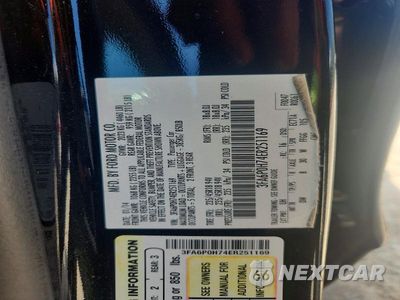Zdjęcie 23 z 24 samochodu: 2014 FORD FUSION SE VIN:3FA6P0H74ER251169 - miniatura