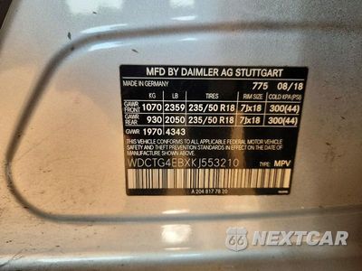 Zdjęcie 13 z 13 samochodu: 2019 MERCEDES-BENZ GLA 250 VIN:WDCTG4EBXKJ553210 - miniatura