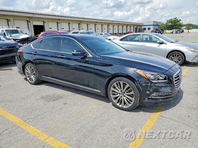 Czwarte zdjęcie samochodu z boku: 2017 GENESIS G80 ULTIMATE VIN:KMHGN4JFXHU204931 - miniatura