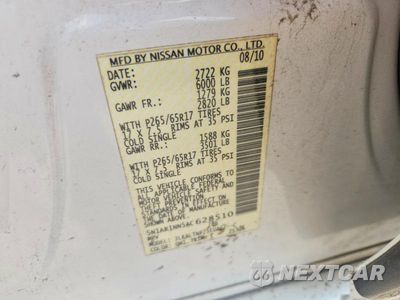 Zdjęcie 13 z 13 samochodu: 2010 NISSAN PATHFINDER S FE+ VIN:5N1AR1NN5AC628510 - miniatura