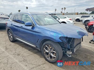 Czwarte zdjęcie samochodu z boku: 2021 BMW X3 SDRIVE30I VIN:5UXTY3C09M9G26152 - miniatura