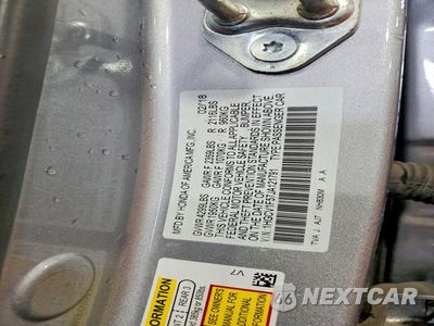 Zdjęcie 12 z 12 samochodu: 2018 HONDA ACCORD EXL VIN:1HGCV1F57JA121791 - miniatura