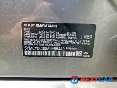 Zdjęcie 13 z 13 samochodu: 2021 BMW X6 M/M COMPETITION VIN:5YMCY0C00M9E86449 - miniatura