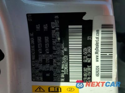 Zdjęcie 12 z 12 samochodu: 2018 LEXUS RX 350 BASE VIN:2T2ZZMCA8JC112539 - miniatura