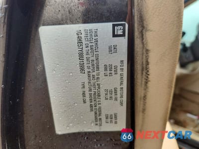 Zdjęcie 12 z 12 samochodu: 2008 BUICK LUCERNE CXS VIN:1G4HE57Y88U139967 - miniatura