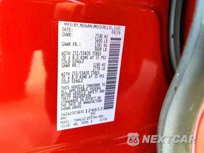 Zdjęcie 13 z 13 samochodu: 2026 NISSAN MURANO SL VIN:5N1AZ3CS6TC124653 - miniatura