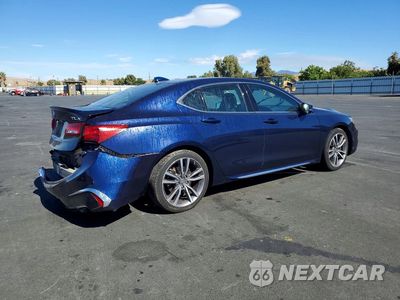 Trzecie zdjęcie samochodu z tyłu: 2019 ACURA TLX ADVANCE VIN:19UUB2F80KA007324 - miniatura