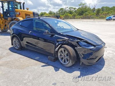 Czwarte zdjęcie samochodu z boku: 2021 TESLA MODEL Y VIN:5YJYGDEE1MF190585 - miniatura