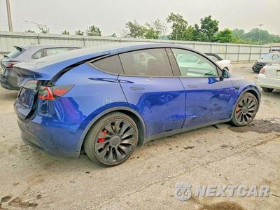 Trzecie zdjęcie samochodu z tyłu: 2022 TESLA MODEL Y VIN:7SAYGDEF5NF337052 - miniatura