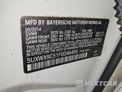 Zdjęcie 13 z 13 samochodu: 2015 BMW X3 XDRIVE28I VIN:5UXWX9C51F0D46456 - miniatura