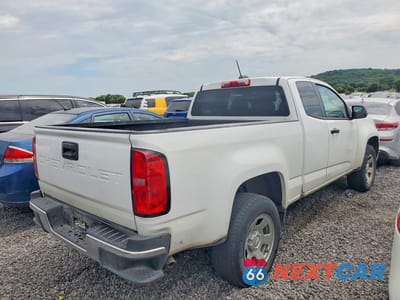 Trzecie zdjęcie samochodu z tyłu: 2021 CHEVROLET COLORADO VIN:1GCHSBEA6M1207762 - miniatura