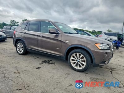 Czwarte zdjęcie samochodu z boku: 2013 BMW X3 XDRIVE28I VIN:5UXWX9C55D0A17188 - miniatura