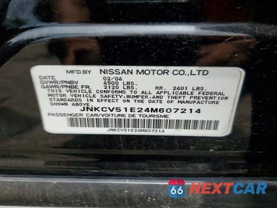 Zdjęcie 12 z 12 samochodu: 2004 INFINITI G35 BASE VIN:JNKCV51E24M607214 - miniatura