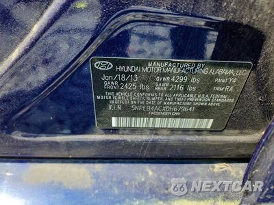 Zdjęcie 12 z 12 samochodu: 2013 HYUNDAI SONATA GLS VIN:5NPEB4ACXDH679641 - miniatura