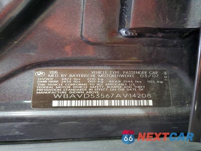 Zdjęcie 12 z 12 samochodu: 2007 BMW 335 XI VIN:WBAVD53567AV14208 - miniatura
