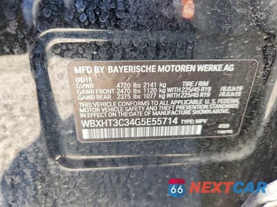 Zdjęcie 12 z 12 samochodu: 2016 BMW X1 XDRIVE28I VIN:WBXHT3C34G5E55714 - miniatura