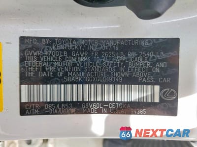 Zdjęcie 12 z 12 samochodu: 2016 LEXUS ES VIN:58ABK1GGXGU019349 - miniatura