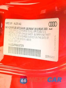 Zdjęcie 12 z 12 samochodu: 2014 AUDI S5 PREMIUM PLUS VIN:WAUGGAFR4EA067379 - miniatura