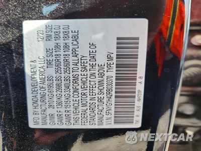 Zdjęcie 13 z 13 samochodu: 2024 HONDA PILOT EXL VIN:5FNYG1H42RB030370 - miniatura
