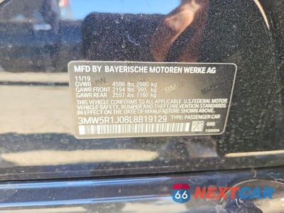 Zdjęcie 13 z 13 samochodu: 2020 BMW 330I NA VIN:3MW5R1J08L8B19129 - miniatura