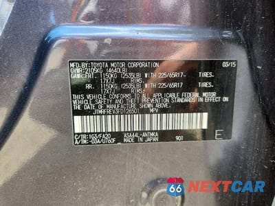 Zdjęcie 12 z 12 samochodu: 2015 TOYOTA RAV4 XLE VIN:JTMRFREV3FD126501 - miniatura