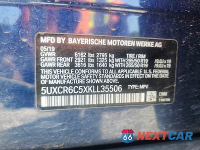 Zdjęcie 13 z 13 samochodu: 2019 BMW X5 XDRIVE40I VIN:5UXCR6C5XKLL35506 - miniatura