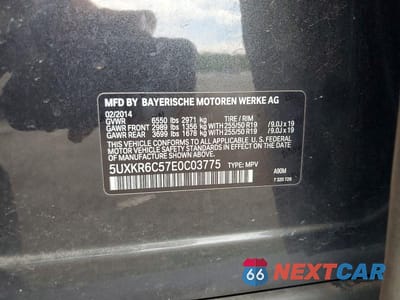 Zdjęcie 12 z 12 samochodu: 2014 BMW X5 XDRIVE50I VIN:5UXKR6C57E0C03775 - miniatura